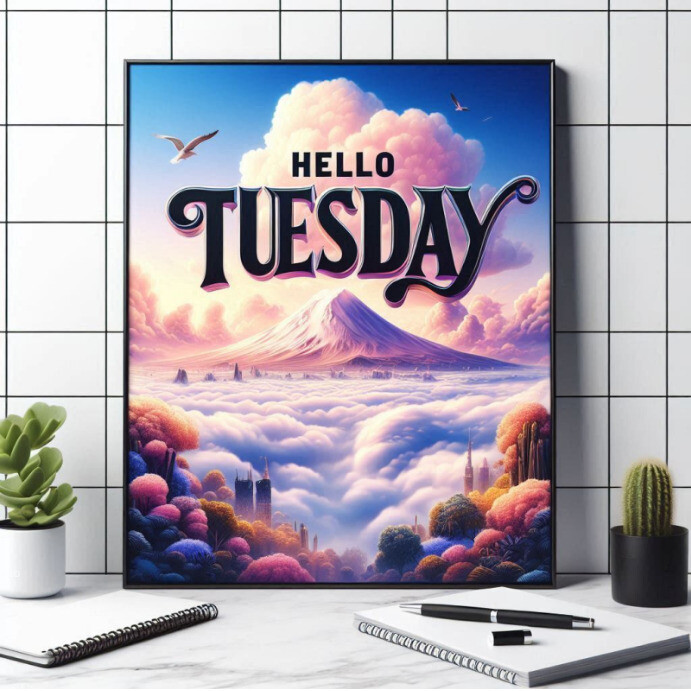 Hello Tuesday Night Plantilla de Hello Tuesday Greeting Instagram Post | PosterMyWall
