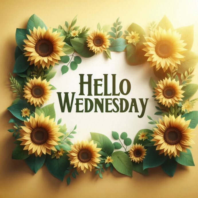 Hello Wednesday Template | PosterMyWall