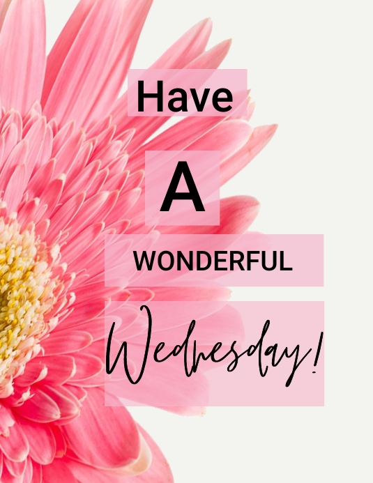 Hello Wednesday Letters Hello Wednesday flyer template | PosterMyWall