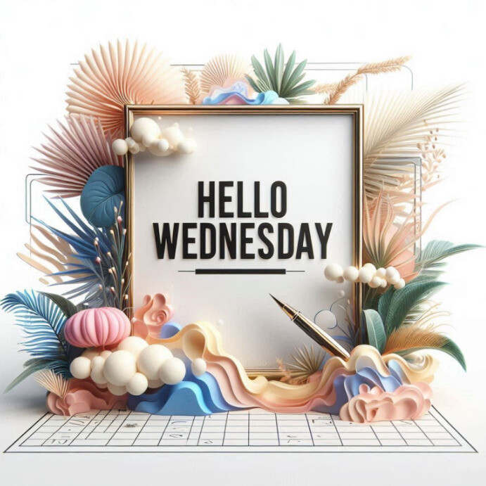 Plantilla de Hello Wednesday Instagram post | PosterMyWall