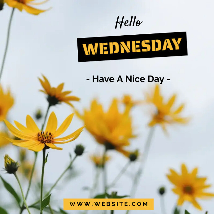 hello Wednesday Instagram Post Template | PosterMyWall