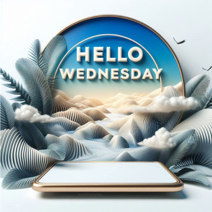 Plantilla de Hello Wednesday Instagram post | PosterMyWall