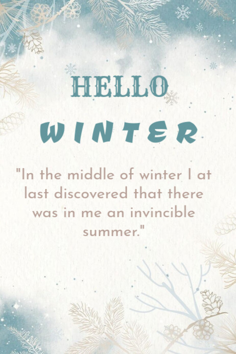 Hello winter, hello October โปสเตอร์ template