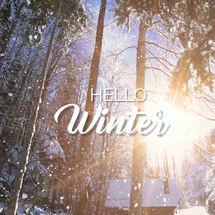 Hello winter Template | PosterMyWall