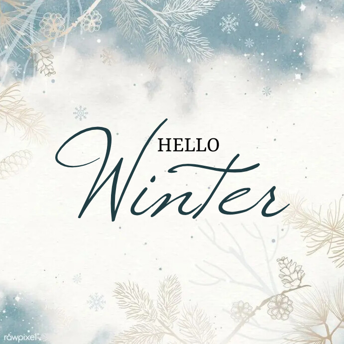 Hello winter Template | PosterMyWall