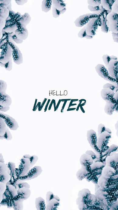 Hello Winter Template | PosterMyWall