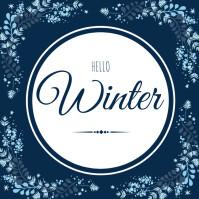 hello winter Template | PosterMyWall