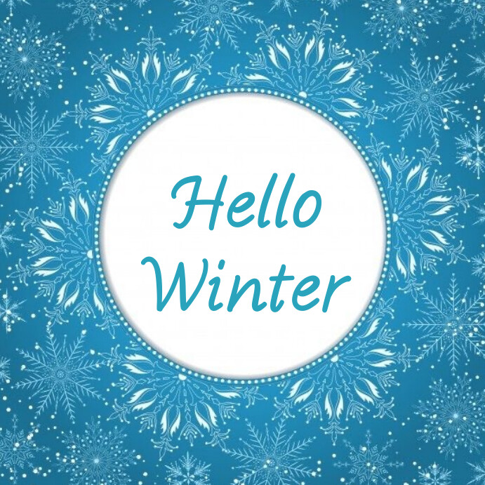 Hello winter Template | PosterMyWall