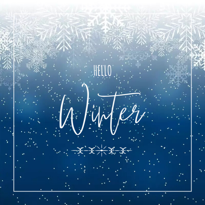 hello winter Template | PosterMyWall