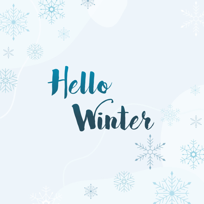 Hello Winter Template | PosterMyWall
