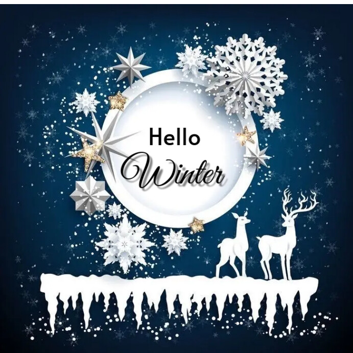 Hello winter Template | PosterMyWall