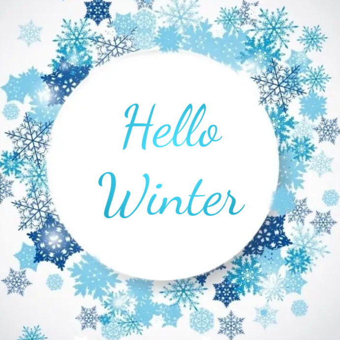 Hello winter Template | PosterMyWall