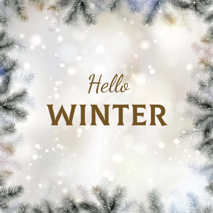 Hello Winter Template | PosterMyWall