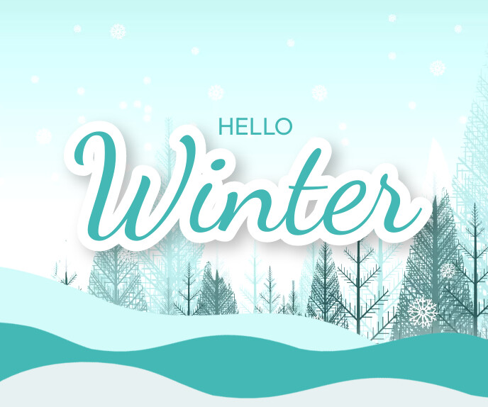 Hello Winter Template | PosterMyWall