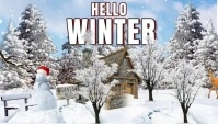 Hello winter Blog Header template