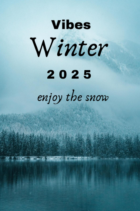 Plantilla de Hello Winter Poster 2025 | PosterMyWall