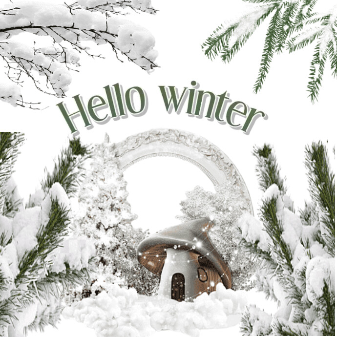 Hello Winter Animation Modèle hello winter poster | PosterMyWall