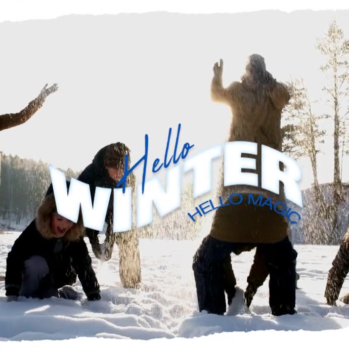 Hello Winter Video Template | PosterMyWall