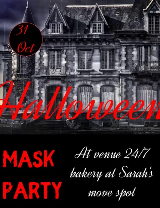 Helloween Volantino (US Letter) template