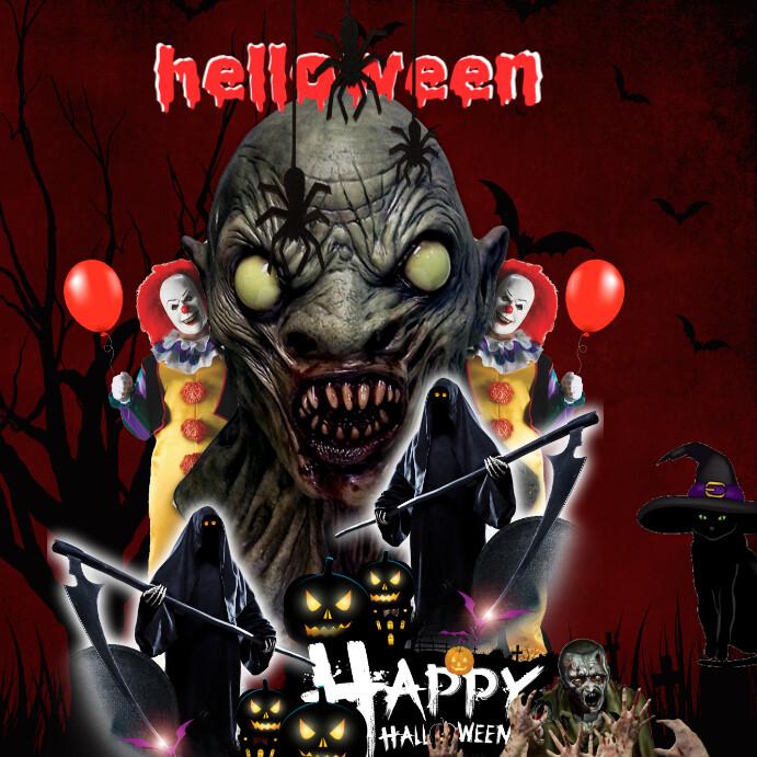 helloween Instagram Plasing template