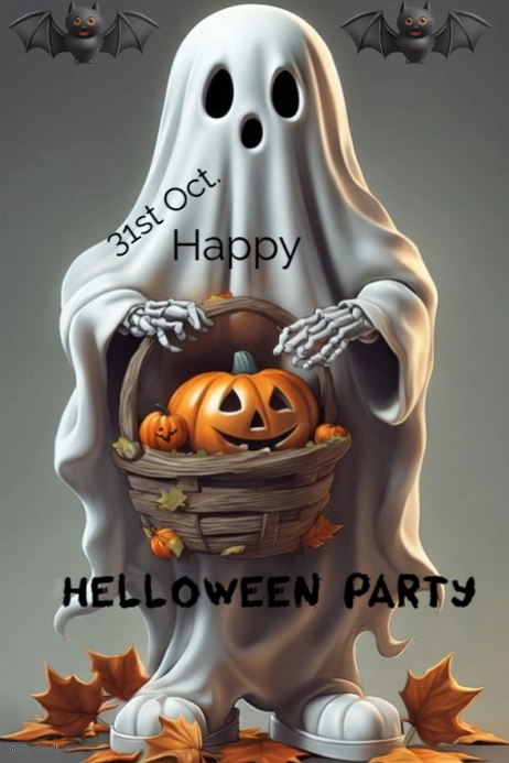 Helloween party Poster template