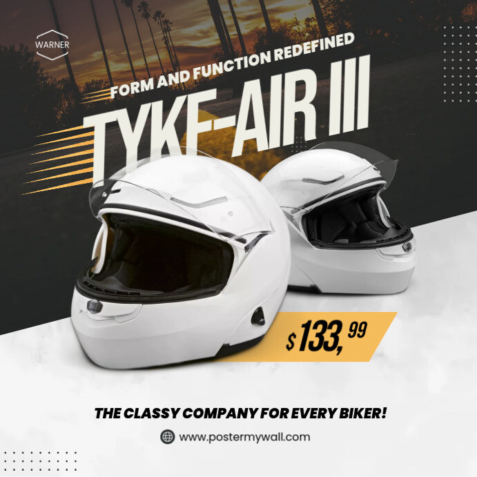 helmet sale template Publicação no Instagram