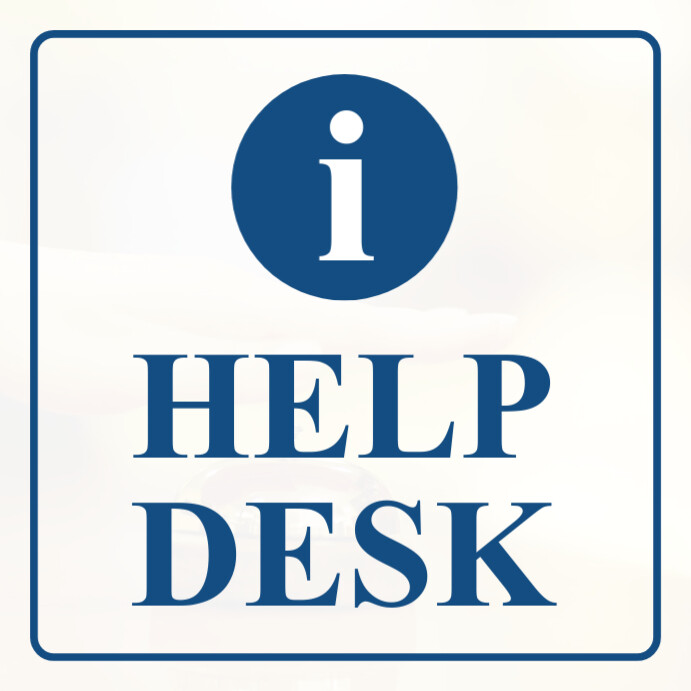 Help desk signage template | PosterMyWall