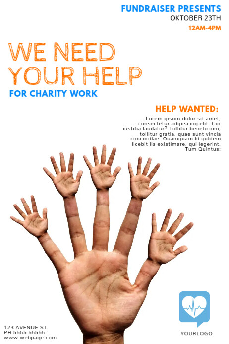 Help Fundraising Flyer Template | PosterMyWall