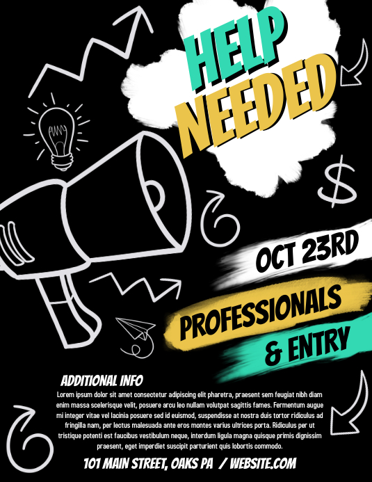 Need Helper Post Help needed Template | PosterMyWall