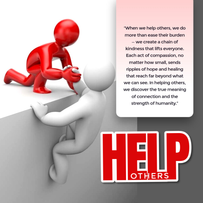 Help others Instagram Post template