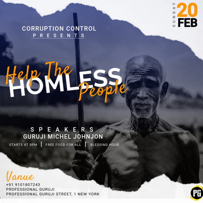 Help Poor Pinterest HELP POOR PEOPLE Template | PosterMyWall