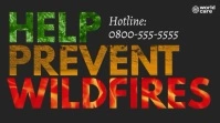 Help prevent wildfires Presentation (16:9) template