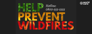 Help prevent wildfires facebook cover video template