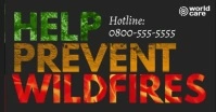 Help Prevent Wildfires facebook shared video template