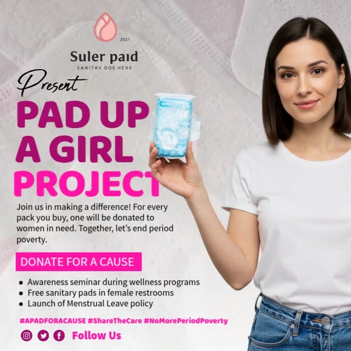 Help Provide Dignity with Every Purchase Instagram Post template