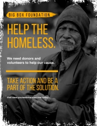 Homelessness Help Program Advertisement 210+ helping homeless Customizable Design Templates | PosterMyWall