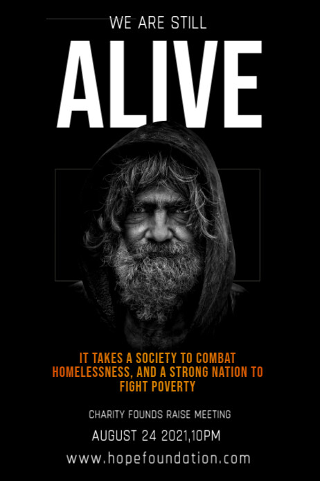 Copy of Help The Homeless Poster Template | PosterMyWall