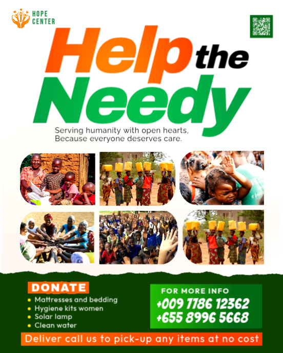 Help the needy Charity Donation Drive fundraising aid for poor families ...