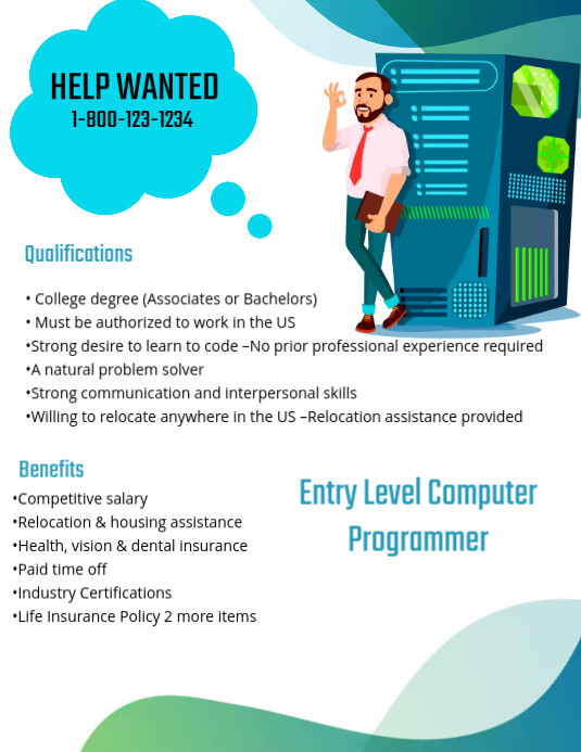 Help Wanted Design Help Wanted Template | PosterMyWall