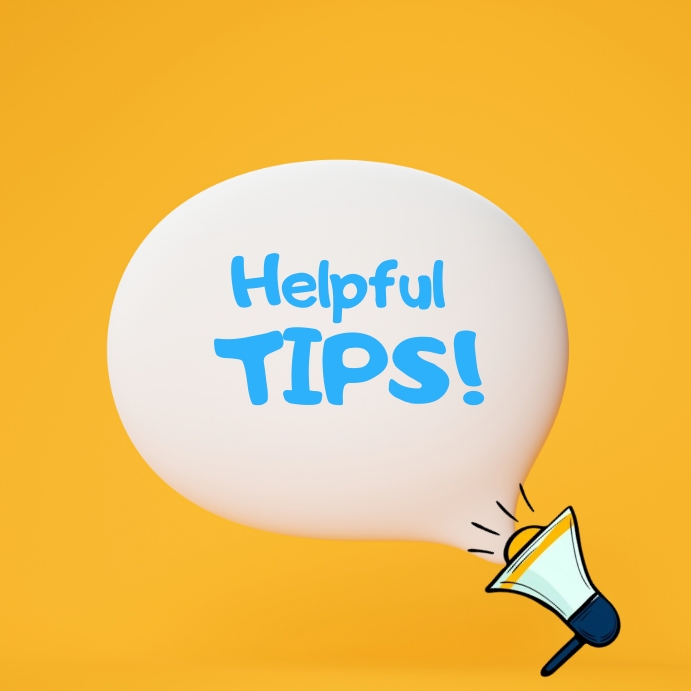 HELPFUL TIPS Template | PosterMyWall