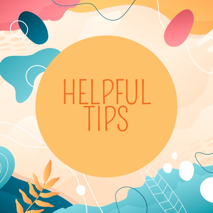 HELPFUL TIPS Template | PosterMyWall