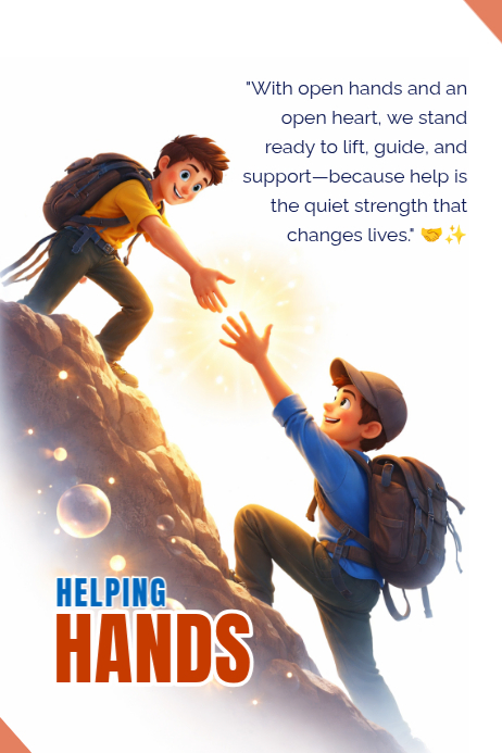 Plantilla de HELPING HANDS | PosterMyWall