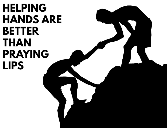 Helping Hands Quote Design Template PosterMyWall