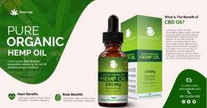 Hemp oil Facebook Shared Image template
