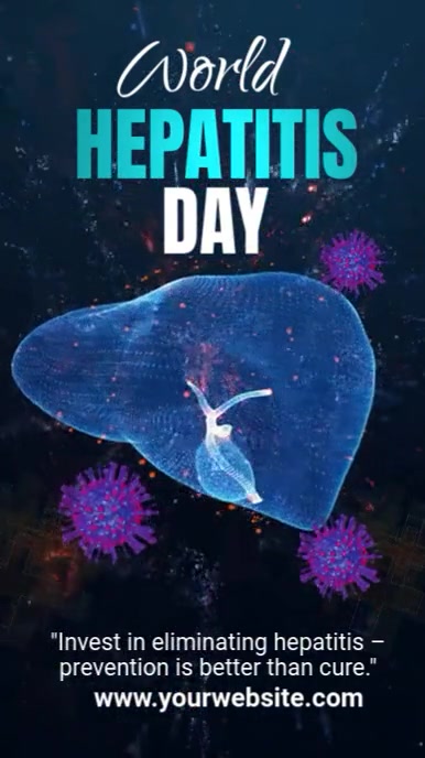 hepatitis prevention post, liver health awareness Instagram 快拍 template