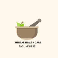 Herbal health care Logo template