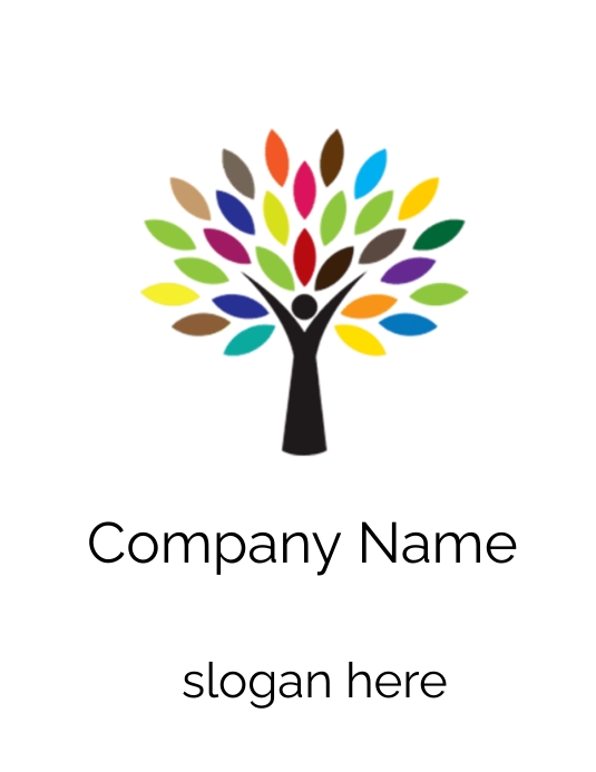 Herbal Logo Icon, Company Logo Icon Flyer (US Letter) template
