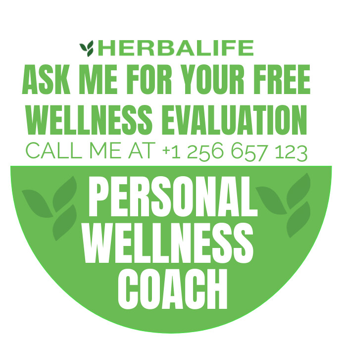 HERBALIFE ASK ME FOR YOUR FREE WELLNESS EVALU Publicação no Instagram template