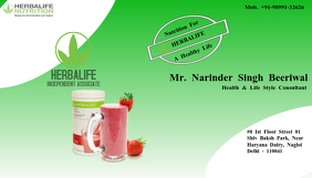 Herbalife Business Card template