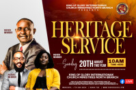 heritage day flyer Label template